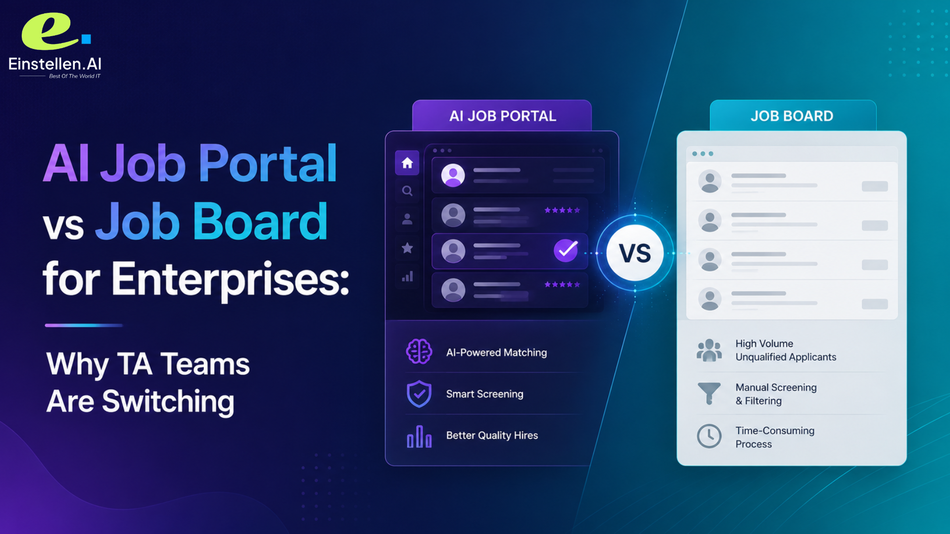 AI Job Portal vs Job Board for Enterprises: Why TA Teams Are Switching